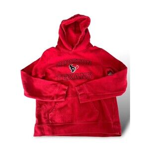 Fanatics Houston Texans Hoodie Sweatshirt Youth Large Red Spell Out Logo NFL